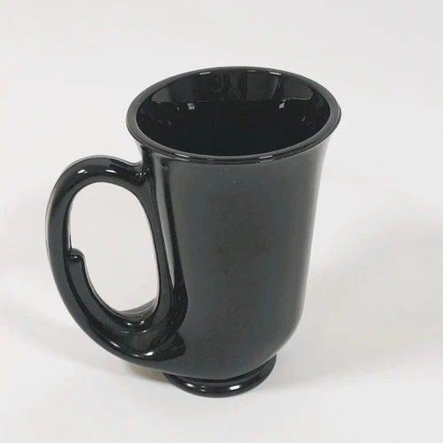 VTG Black Amethyst Tiara Hunter Horn Mug Indiana Glass Tankard Stein Art Deco