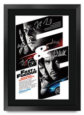 Fast & Furious neues Modell A3 gerahmt Vin Diesel, Paul Walker Geschenke für Filmfans