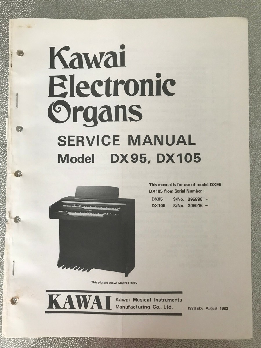 Kawai DX 95 - DX 105 Service Manual | eBay