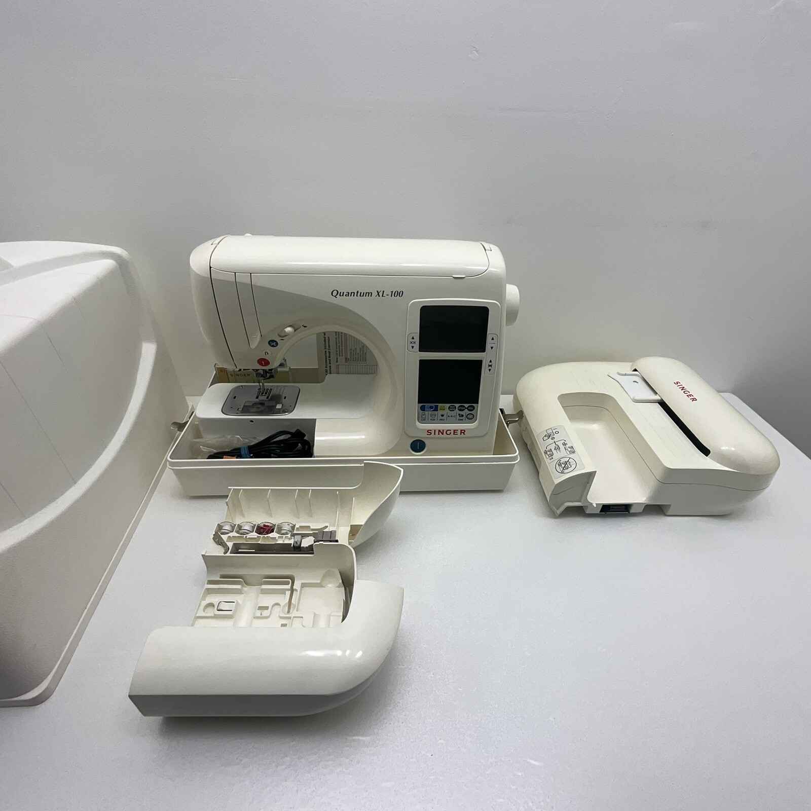 SINGER Quantum XL100 Sewing Machine w/ 4 Cards plus EXTRAS!!! eBay