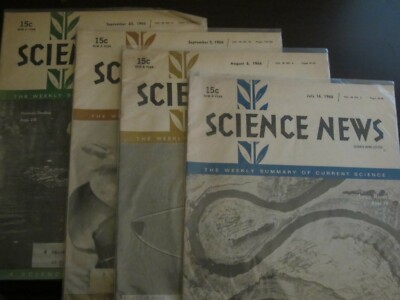 Science News Magazine Lot of 4 Issues 1966