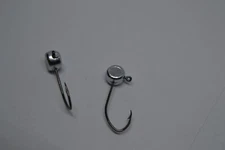 1/16 FREE STYLE / PILL HEAD JIG HEAD  #6  BLACK MUSTAD SICKLE JIG TYING 100