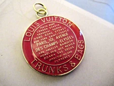 LV VUITTON ZIP PULL Charm 35x41MM , HOT PINK, GOLD tone, THIS IS FOR 1
