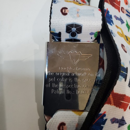 Star Wars Logo White Large Classic Characters Collage Seatbelt Buckle Collar - Picture 6 of 6