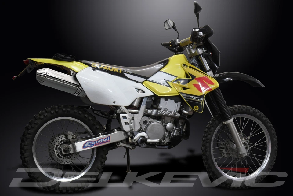 Silenciador de escape completo de 13" de acero inoxidable triovalado Suzuki DRZ400S 20-24 DRZ400SM 05-24 Foto 4 de 4