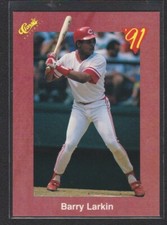 1991 CLASSIC II RED TRAVEL BLANK BACK PROOF ERROR #33 BARRY LARKIN REDS 10 MADE
