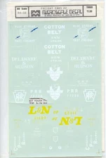 Railroad Decal Microscale Decal HO Scale #RH-38 Freight Cars #2 CUT