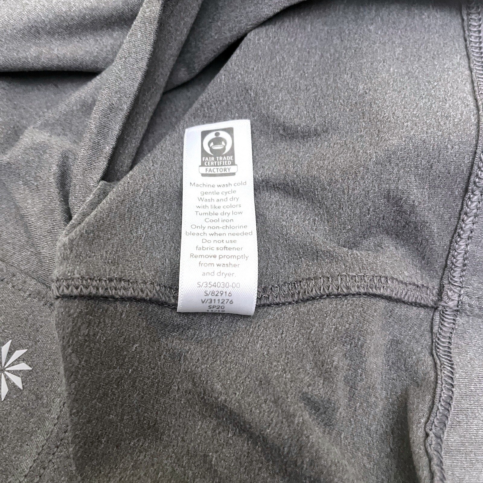 ATHLETA S Gray Solid Racerback Keyhole Excellent … - image 8