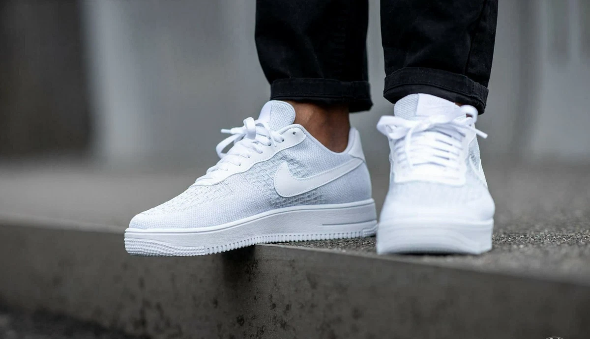 Landschap Kader schrijven Nike Air Force 1 Flyknit Białe Platynowe Buty męskie Trampki Sneakersy  Wszystkie rozmiary | eBay