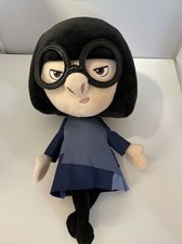 DISNEY STORE 12  PLUSH EDNA MODE PIXAR THE INCREDIBLES 2 STUFFED TOY DOLL VGUC