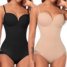 Bodysuit Shapewear Women's Tummy Control Bodysuit Body Shaper with Built-in Bra