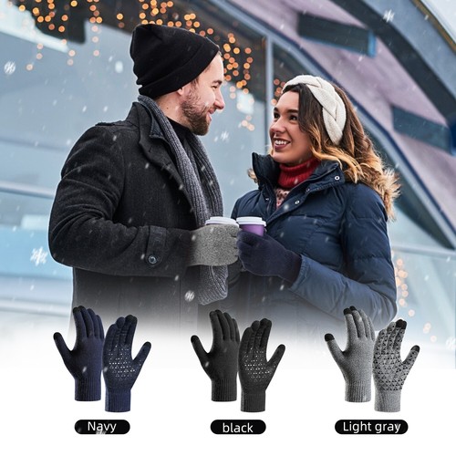 Winter Wool Warm Knitted Touch Screen Glove Mobile Phone Knitted Gloves MenWomen - Picture 51 of 107