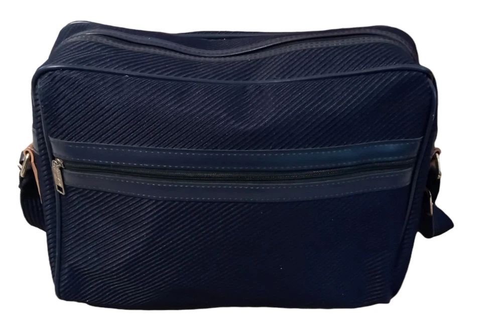 Brittania Vintage Laptop Estojo Organizador Bolsa de Transporte Colecionável Azul 14" - Imagem 4 de 4