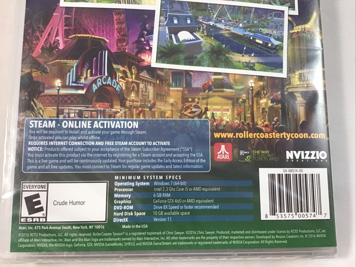 RollerCoaster Tycoon World, Atari, PC, 853575005747 