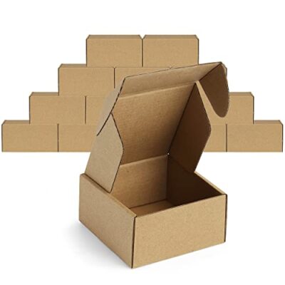  12Pack 4x4x2 Small Shipping Boxes - Corrugated Cardboard 4x4x2'' 12pcs Brown