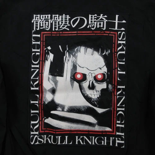 Berserk Jacket Mens XXL 2XL Black Skull Knight Bomber Windbreaker Coat Anime NWT image 9