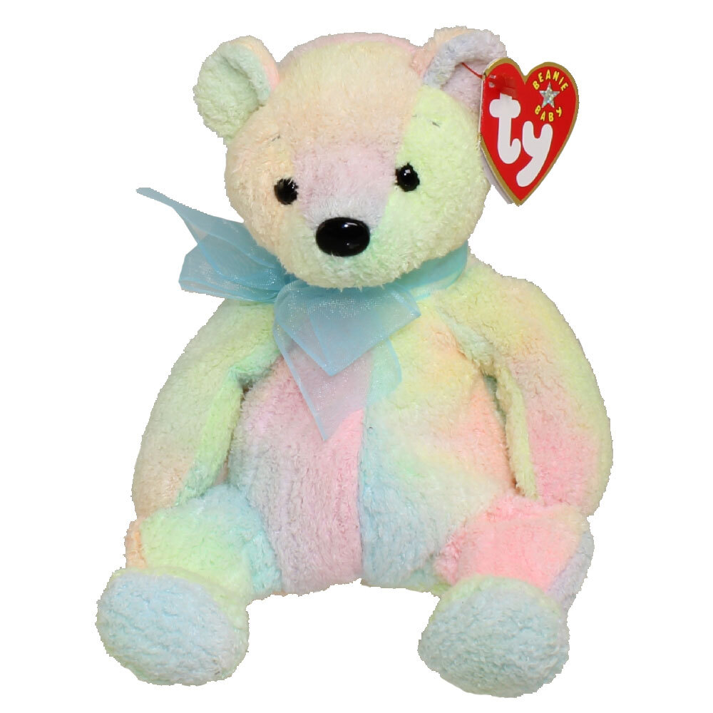 TY Beanie Baby MELLOW the Ty-Dyed Bear inch) MWMTs Stuffed Animal  Toy
