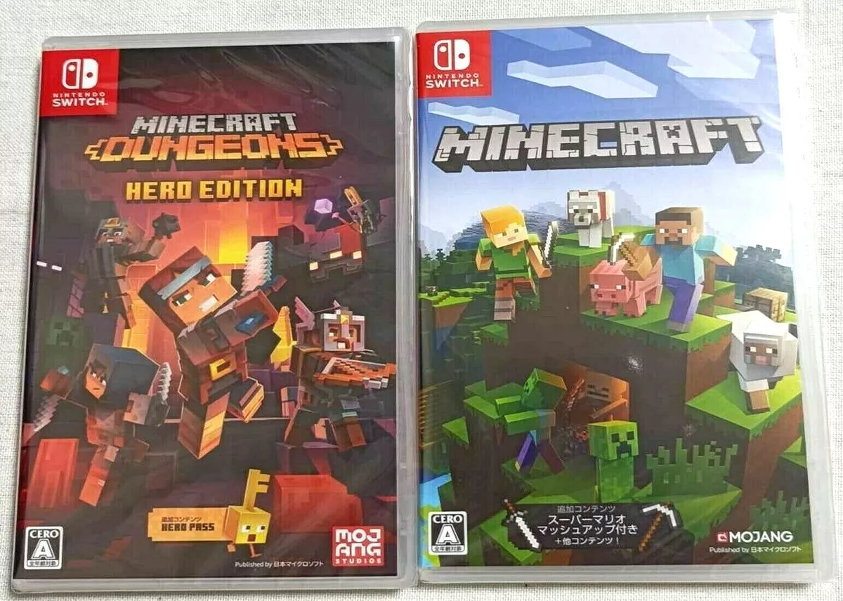 Unopened Lot 2 Minecraft & Minecraft Dungeons Hero Edition