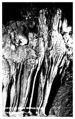 Kutztown, PA Crystal Cave Berks Interior View The Mummy Stalagmites AZO RPPC-A94