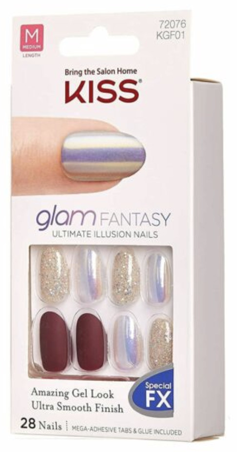 Ногти Kiss Glam Fantasy Ultimate Illusion линии загара KGF01 5190₽