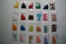 25, 50, 100 ct Micro Mini 4 mm 2 Hole Flat Buttons (Crafts, Doll Clothes, Cards)