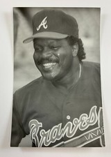 Clarence Jones (1989) Atlanta Braves Vintage Baseball Postcard PCAB