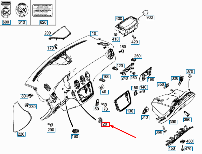 MERCEDES-BENZ A W176 Steering Lock Trim Ring A17668300262A17