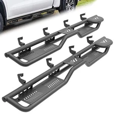 Two Raised Step Running Boards For 20-2025 Silverado/ Sierra 2500 3500HD CrewCab