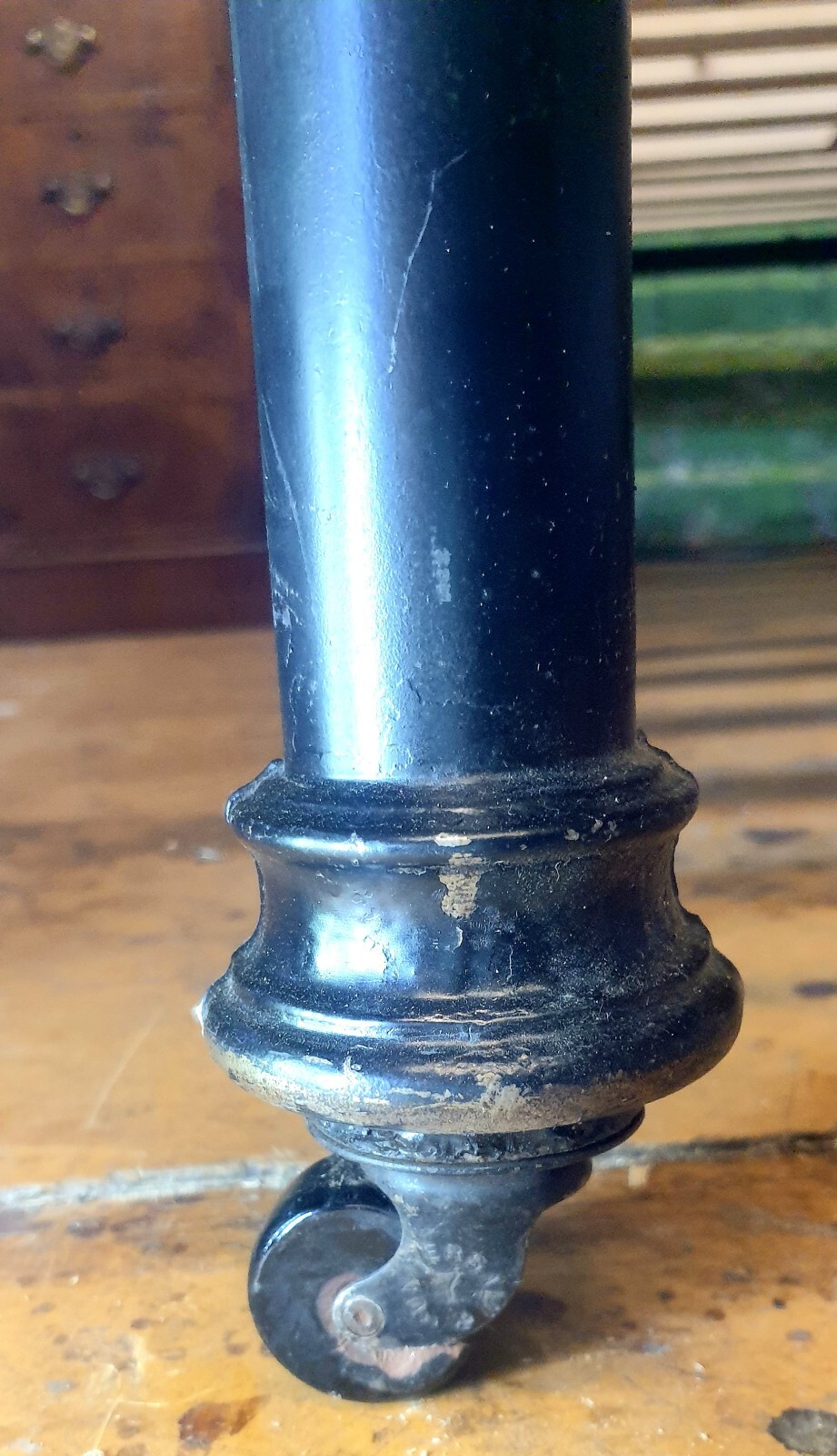 Victorian brass and iron standard double bed slatted base. Very