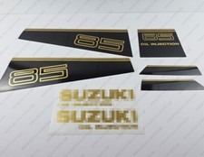 Suzuki DT85 85PS Zweitakt Außenborder Gold Aufkleber Sticker Set Reproduktion