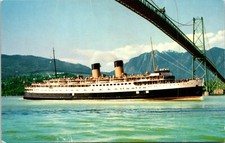C.P.R. Princess Patricia Steamship Seattle to Victoria & Vancouver Postcard B13
