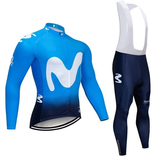 COMPLETO CICLISMO INVERNALE TERMICO TEAM MOVISTAR 2019 S-M-L-XL | eBay