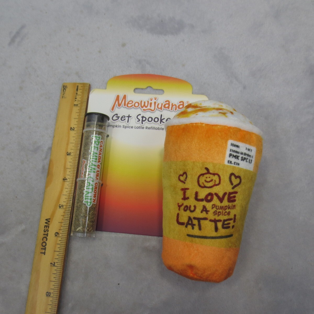 Meowijuana Get Spooked Halloween Pumpkin Spice Love You Latte Refillable Catnip