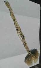 Ancien porte plante style macramé avec perles en bois
