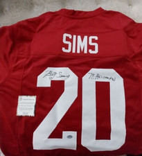 Billy Sims Oklahoma Sooners Autographed Heisman 1978 Jersey Schwartz COA AUTO