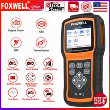 OBD2 Auto Transmission Engine Code Reader Car SRS ABS Reset Scanner Foxwell