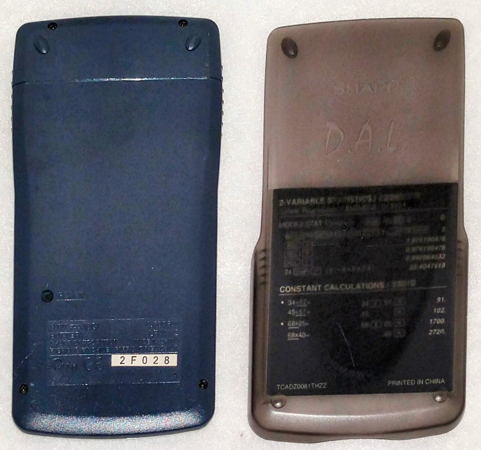 Sharp Advanced DAL Gray Handheld Scientific Calculator EL-531V Retro ...