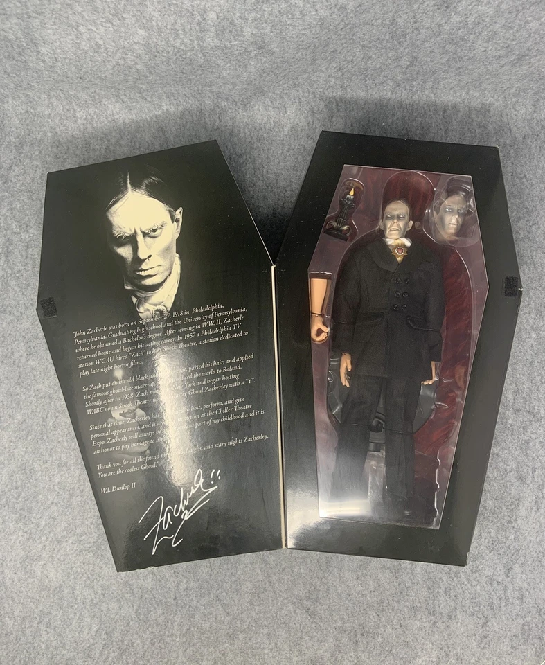 Firmado Zacherley the Cool Ghoul 12" AMOK TIME Réplicas Ejecutivas AGOTADO Foto 3 de 4