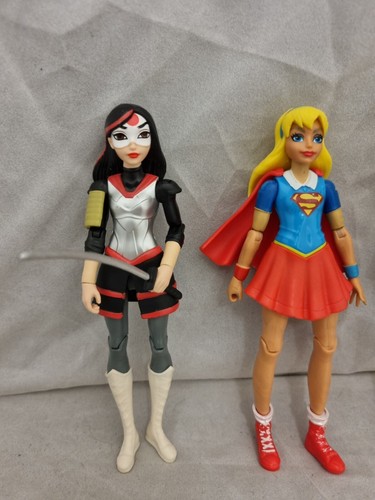 Mattel DC Super Hero Girls 6” Action Figure Bundle Supergirl Katana - Picture 2 of 4