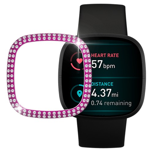 For Fitbit Versa3 Sense Watch Bling Diamond Case Hard PC Protective Cover Bumper - 第 2/22 張圖片