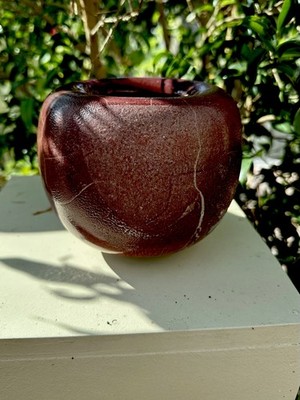 Vase Herbert Wenzel, 11x13cm, Unikat 
