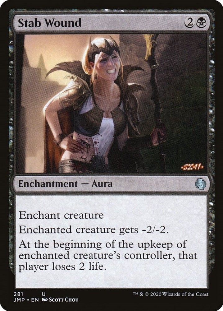 Stab Wound - 281 - NM - Uncommon - Jumpstart-Magic