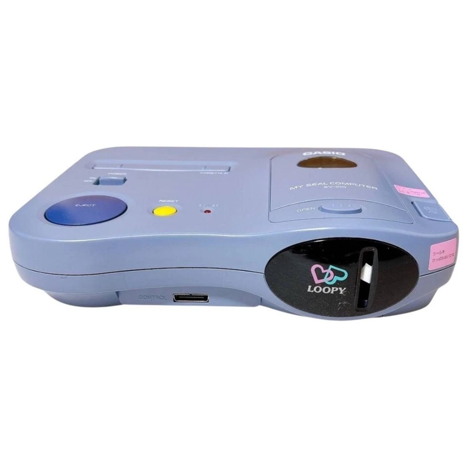 CONJUNTO de consola de juegos CASIO LOOPY My Seal Computer SV100 - Japón 240927 Foto 4 de 4