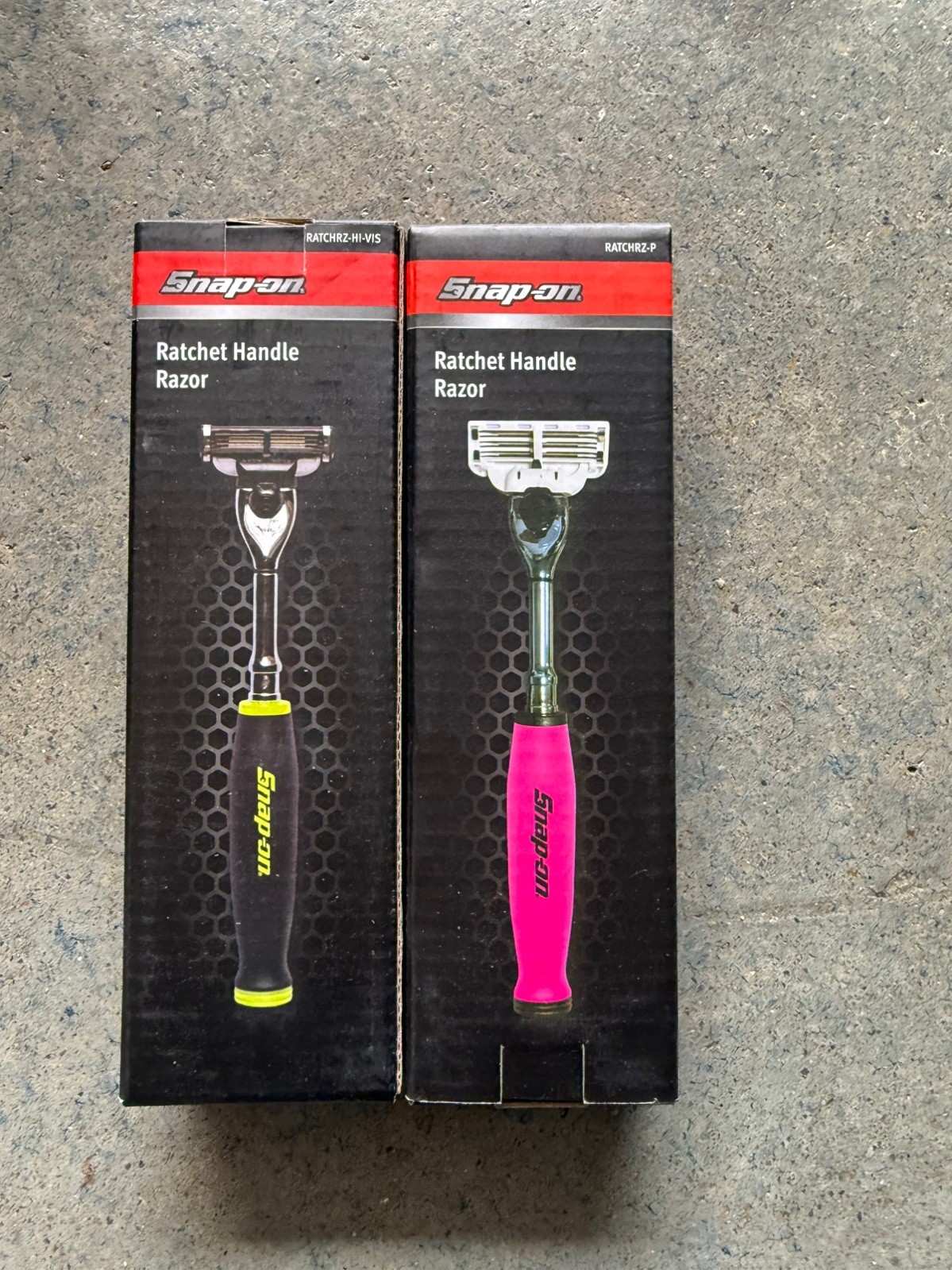 SNAP ON Tools Razor Soft Grip Green Ratchet Handle Blade Sha