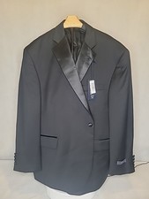 Stafford Executive, Big  Tall Suit Jacket Men, Black, 52 BSHORT