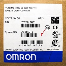 Omron Type MS4800S-20-0360-10X-10R Safety Light Curtain 70230-1601