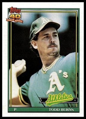 1991 Topps #608 Todd Burns