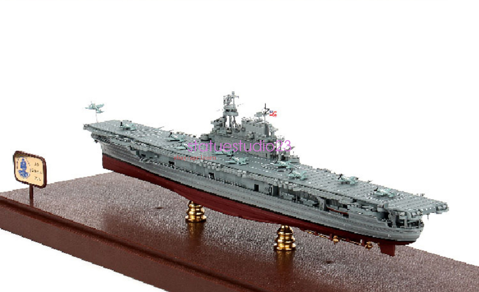 1/700 CV-6 USS Aircraft Mother Ship Enterprise Warship Alloy Model Boy Gift
