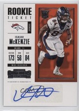 2017 Panini Contenders Rookie Ticket Isaiah McKenzie #162 Auto 8gd