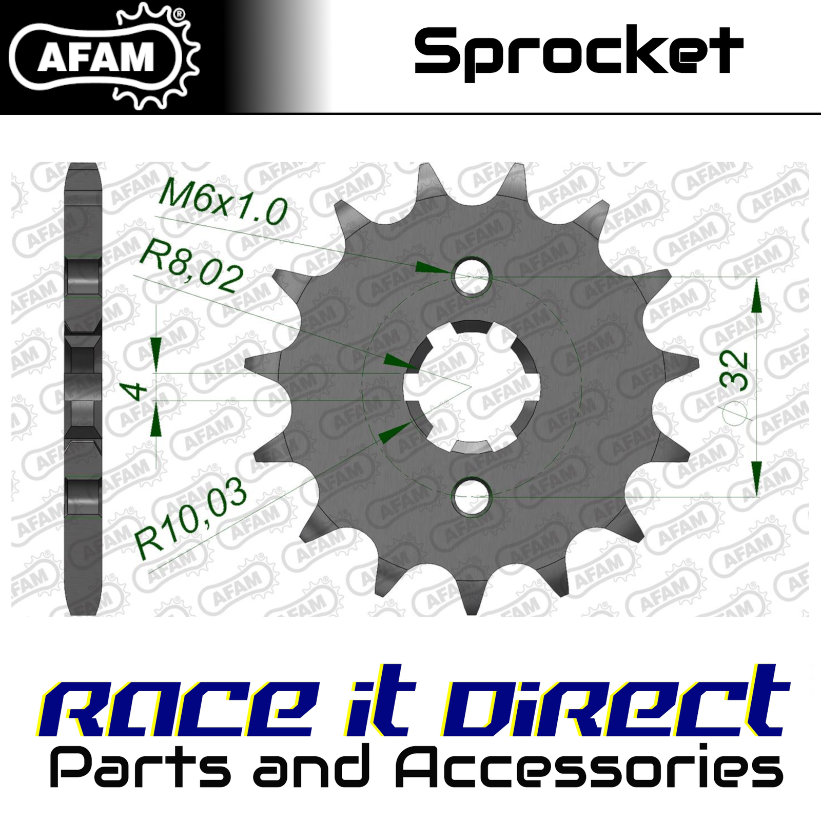 Sprocket for HUSQVARNA TE 125 2011-2013 15T Front AFAM